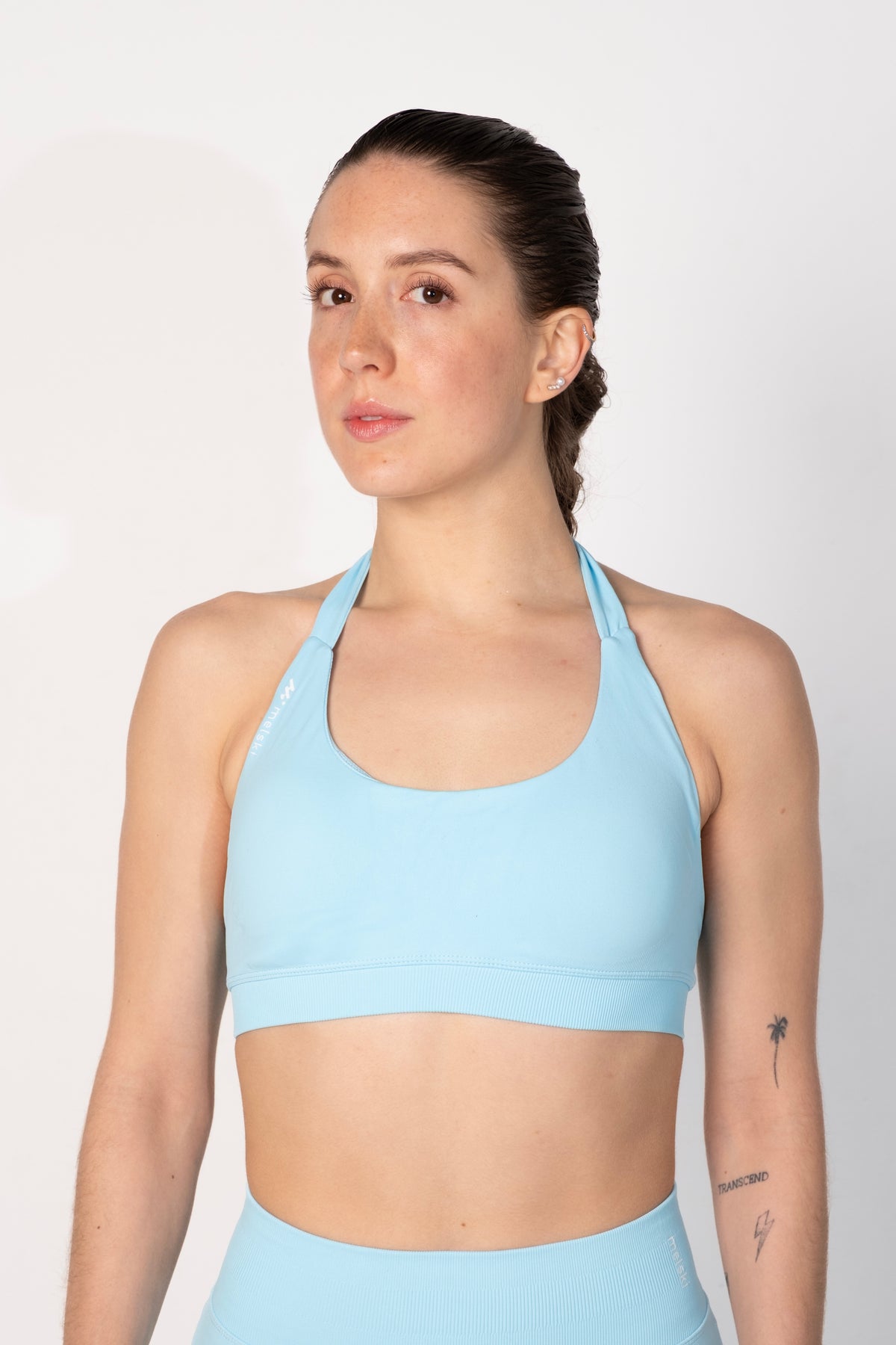 Active Halter bra ice blue
