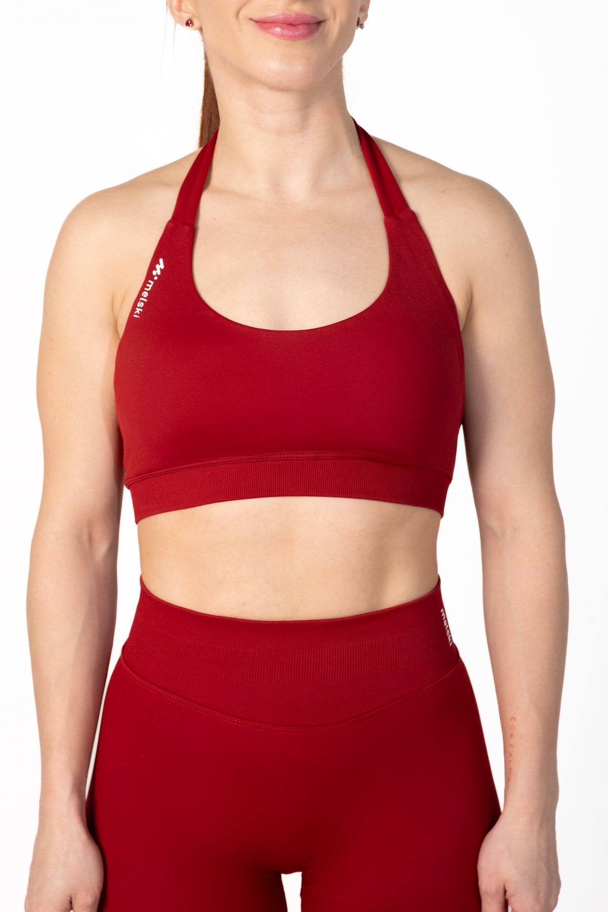 Active Halter Bra Cherry
