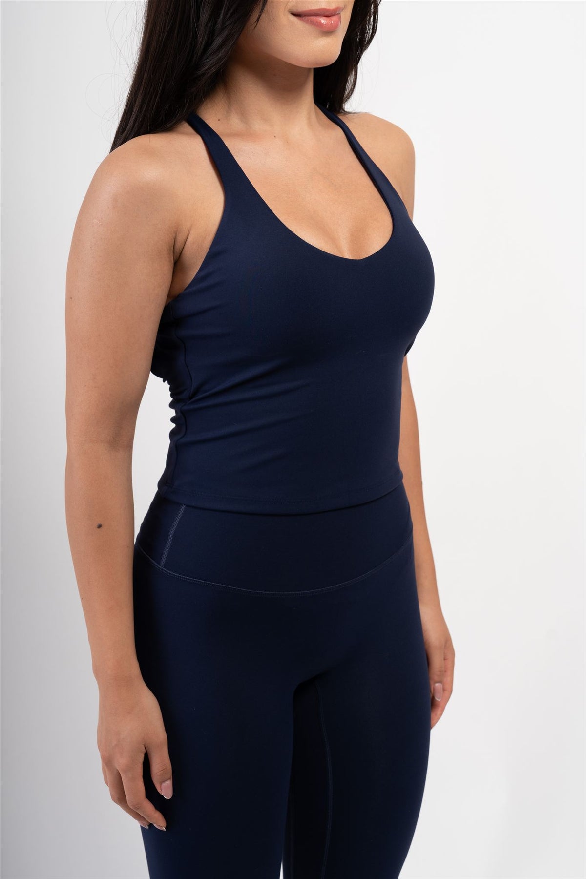 Flawless Cross-Back Top Navy