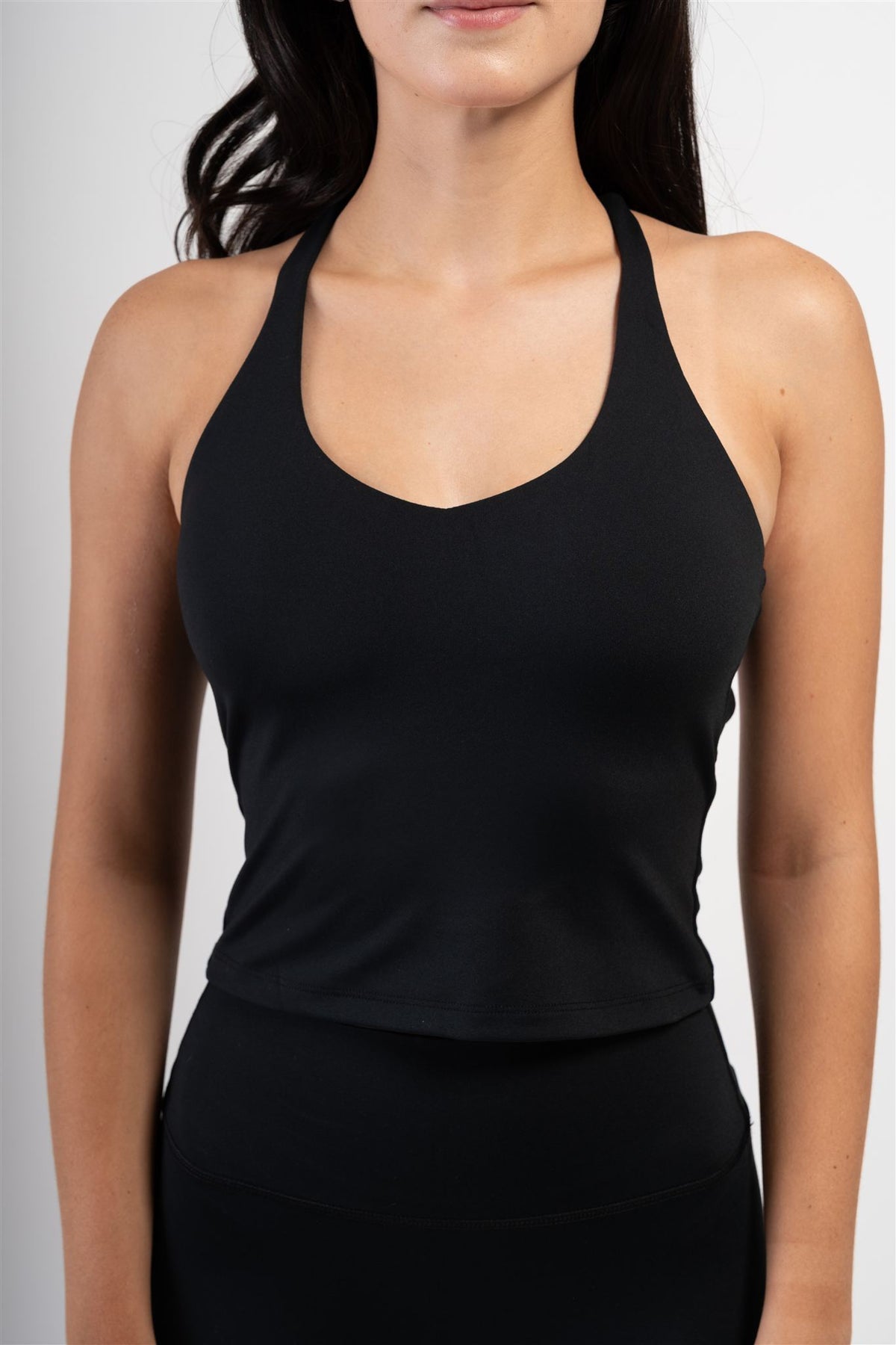 Flawless Cross-Back Top Black